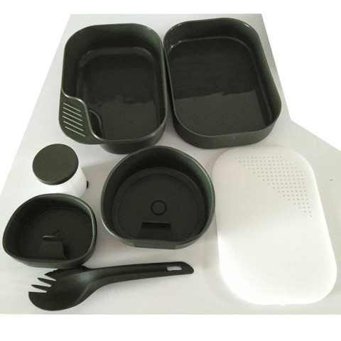 Image Kit Assiettes/Couverts Campeur 7 pièces - 16686 - Kodiak Store