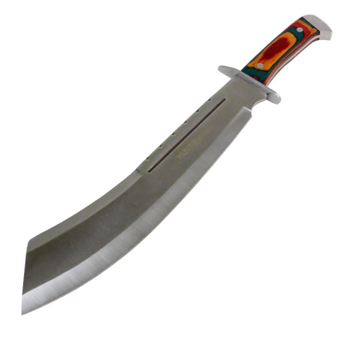 Image Machette Full Tang 18.5 pouces avec poignée en bois multicolore - 16762 - Kodiak Store
