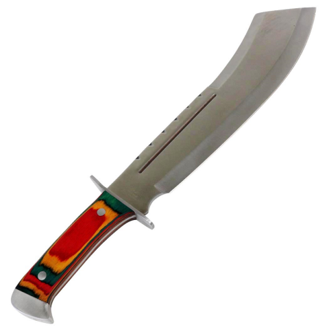 Image Machette Full Tang 18.5 pouces avec poignée en bois multicolore - 16763 - Kodiak Store