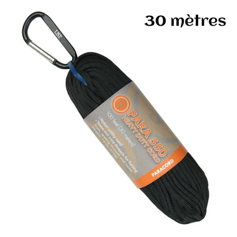 Image Paracorde hank 550 30m noire - 16837 - Kodiak Store