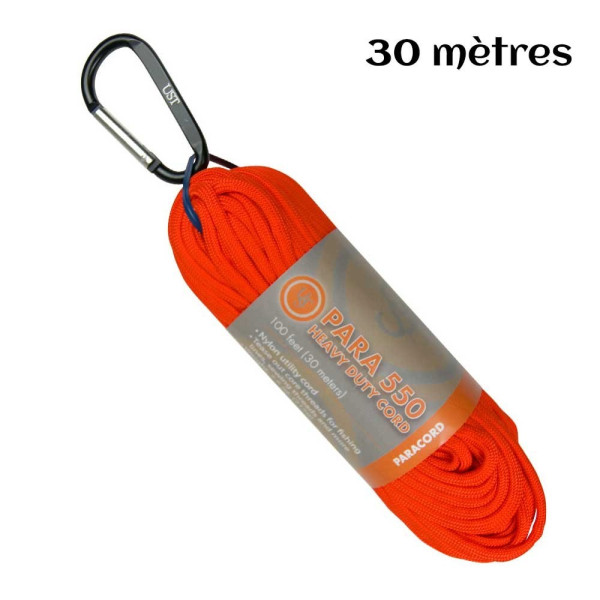 Image Paracorde hank 550 30m orange - 16838 - Kodiak Store