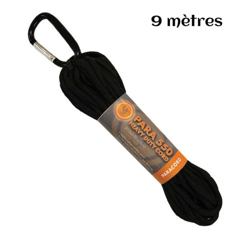 Image Paracorde hank 550 9m noire - 16840 - Kodiak Store