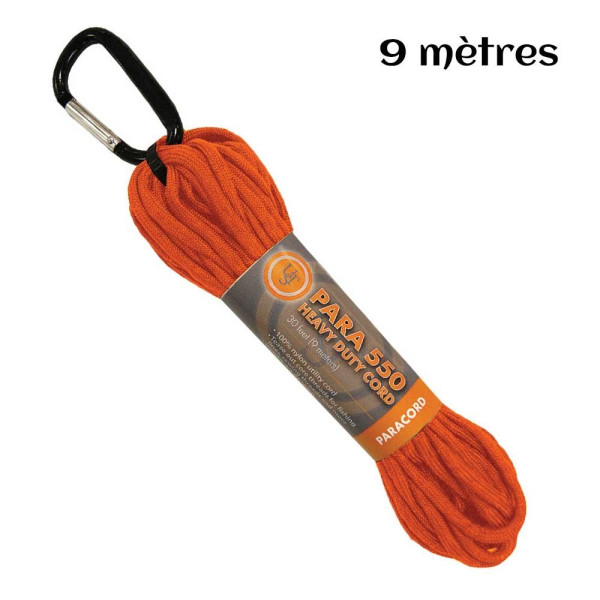 Image Paracorde hank 550 9m orange - 16841 - Kodiak Store
