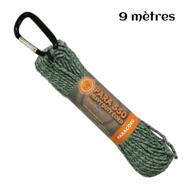 Image Paracorde hank 550 9m verte camouflage - 16842 - Kodiak Store