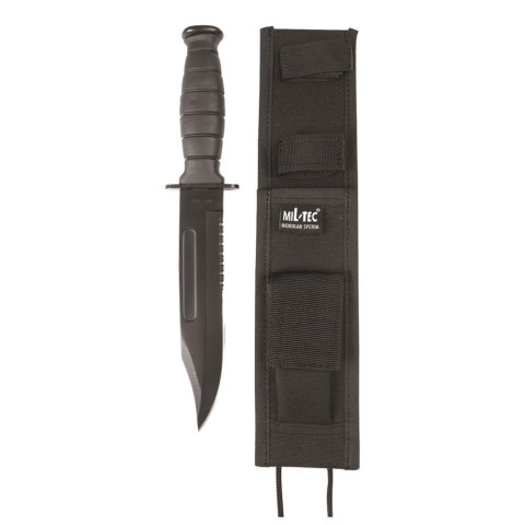Image Couteau de combat Army avec étui - Noir - 16948 - Kodiak Store