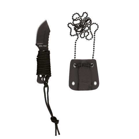Image Couteau de cou avec chaîne et paracorde - 10,5 cm - 16955 - Kodiak Store