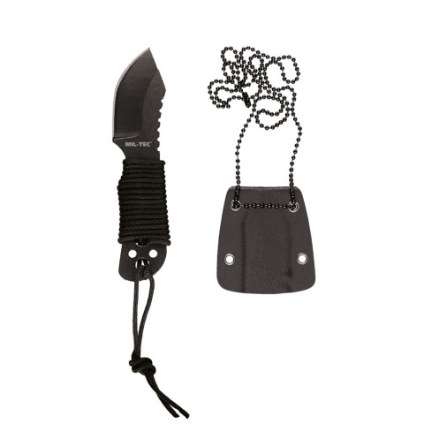 Image Couteau de cou avec chaîne et paracorde - 10,5 cm - 16956 - Kodiak Store