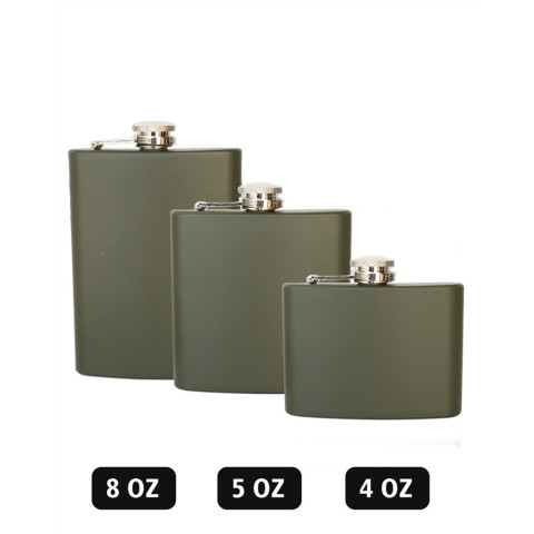 Image Flasque en acier inoxydable - Vert 4oz - 17053 - Kodiak Store