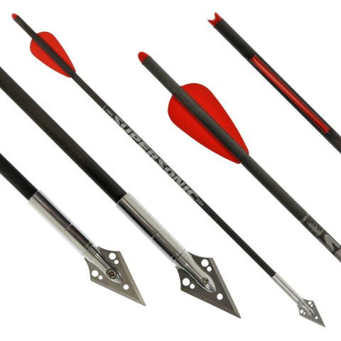 10 Flèches de chasse 13 pouces en carbone pour FMA Supersonic
