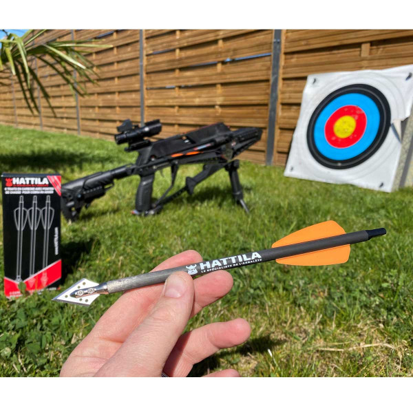 6 flèches de chasse pour Ek-Archery Cobra RX ADDER et Cobra R9