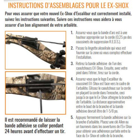 Amortisseurs EX-SHOX pour arbalètes Excalibur
