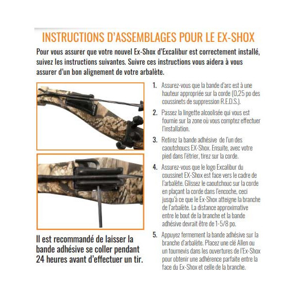 Amortisseurs EX-SHOX pour arbalètes Excalibur