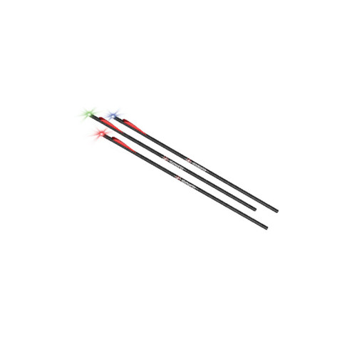 Lot de 3 carreaux Barnett Headhunter en carbone avec encoches lumineuses