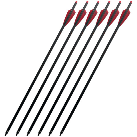 Lot de 6 traits 20 pouces carbone Hattila pour arbalète / Série limitée