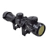 Lunette de visée JS 4x32 noire + red dot rouge et vert