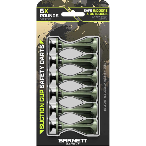 Pack 6 fléchettes à ventouse pour arbalètes Barnett Phantum