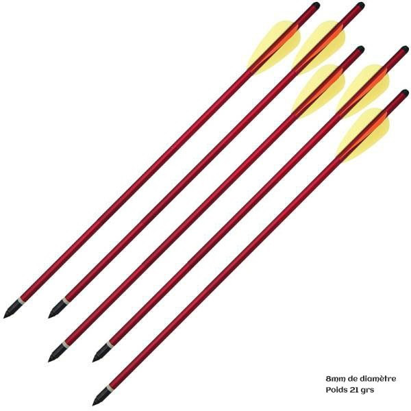Pack de 6 Flèches de 16 pouces (40.6cm) diamètre 8mm