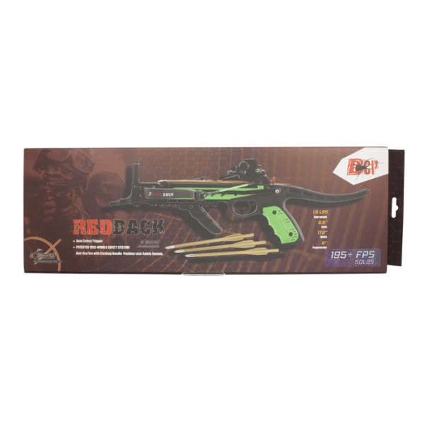 Pistolet Arbalète Hori-Zone RedBack RTS 50-80 lbs en vert-noir