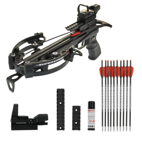 Pistolet-Arbalète à poulies FMA Supersonic 120 lbs 330 FPS avec crosse