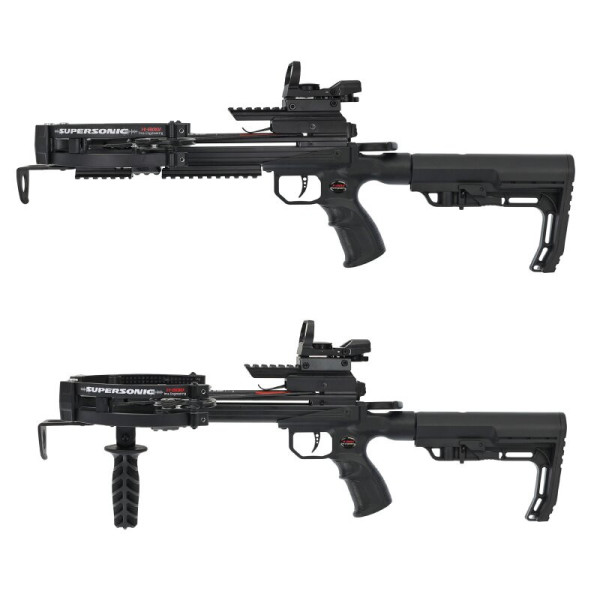 Pistolet-Arbalète à poulies FMA Supersonic 120 lbs 330 FPS avec crosse