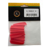Plumes Rouges pour réparation empennage flèches Cobra R9-RX et SIEGE