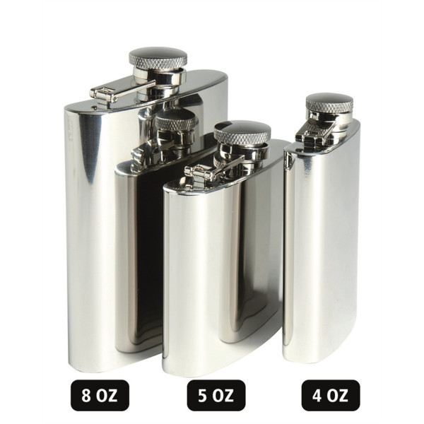 Edelstahl-Flachmann Iron 4oz - Kompakt, robust und unverzichtbar fürs Überleben