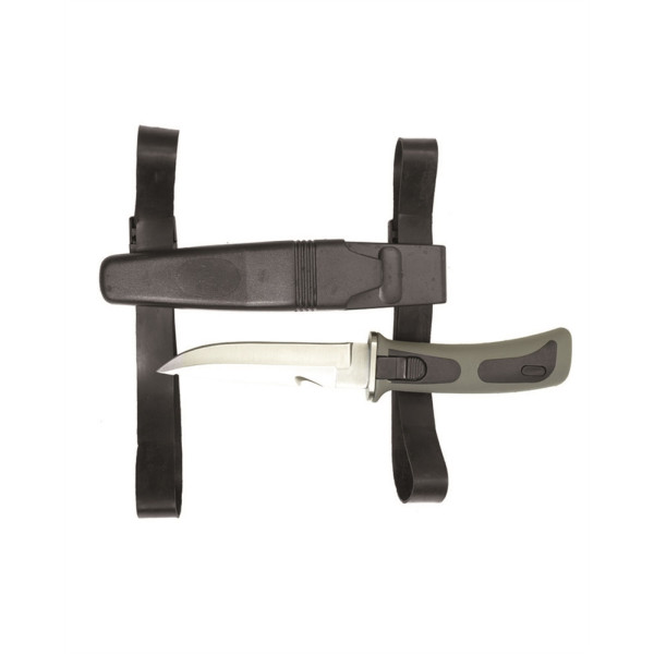 Coltello da immersione Frogman - Nero: Ergonomico, Inox, Sicurezza Garantita