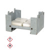 Réchaud pliable NATO avec combustible : Compact, Léger, Idéal Outdoor