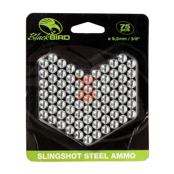 Image 75 Billes en acier 9.5mm pour arc à poulies Booster Fireball (ou lance pierres) - 4276 - Kodiak Store